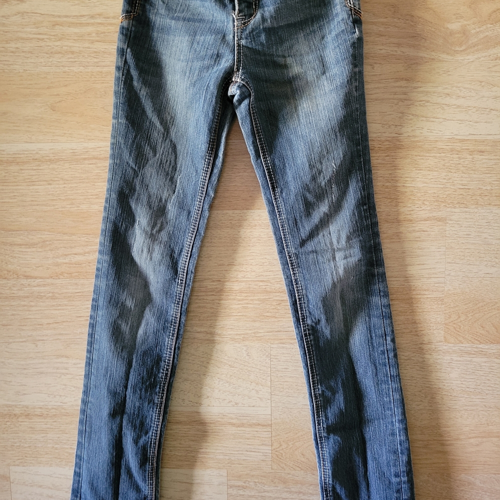 Justice Dark Wash Skinny Jeans